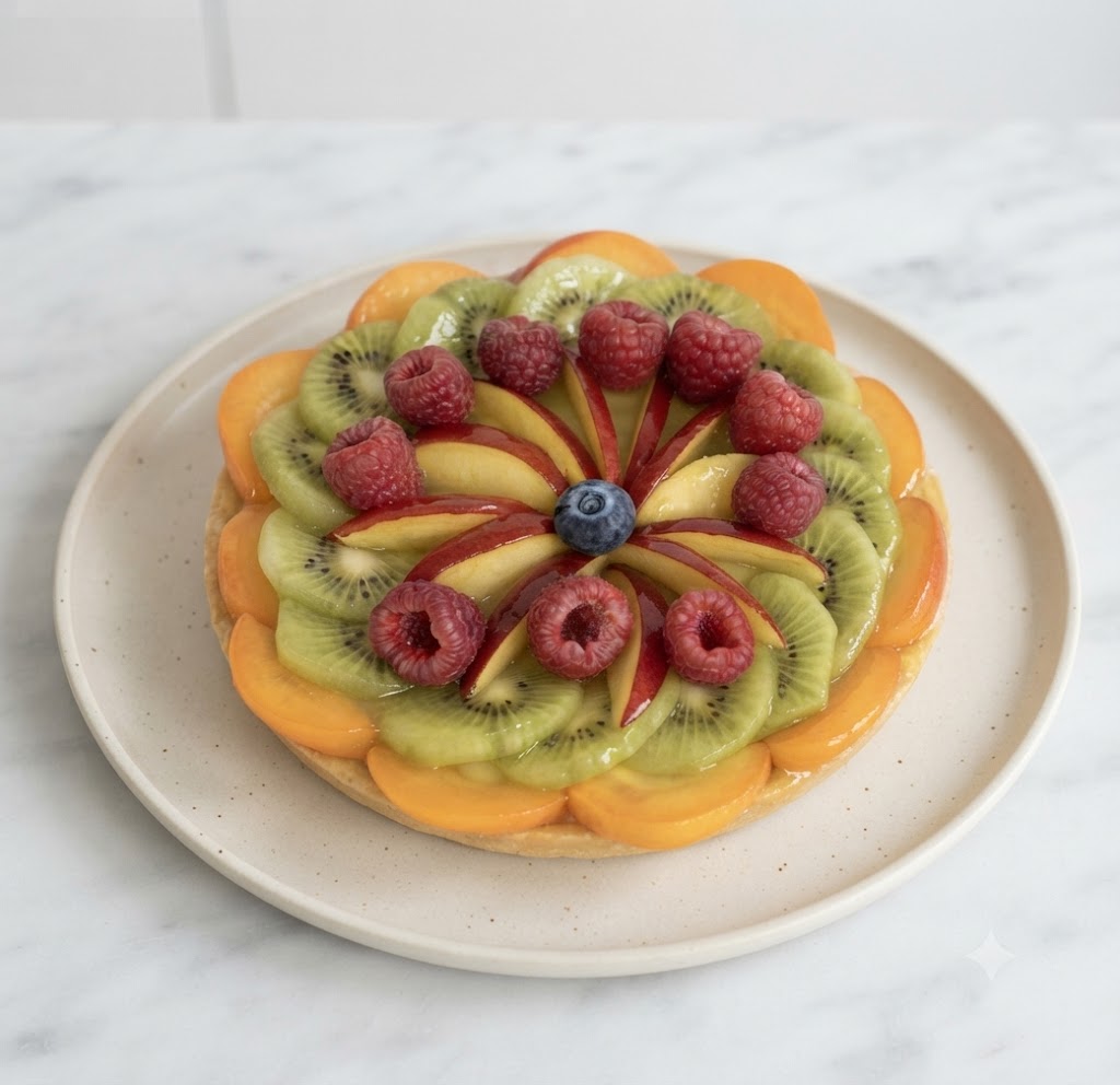 Crostata di frutta con cuore al pistacchio Miano SRL