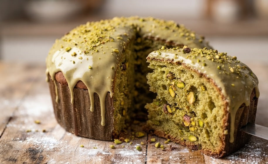 Panettone al pistacchio (Impasto doppio) Miano SRL