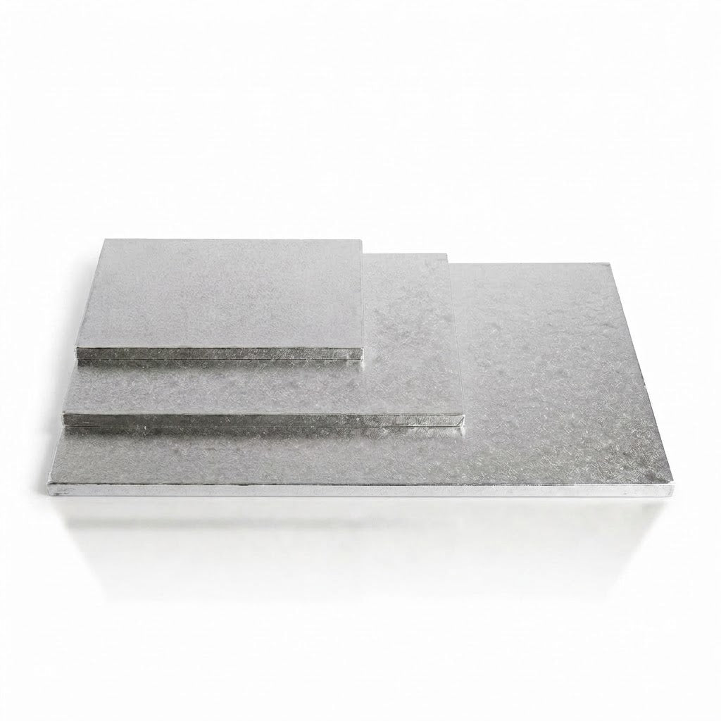 Base sottotorta rettangolare argento 10pz| AMBRA'S Ambra's
