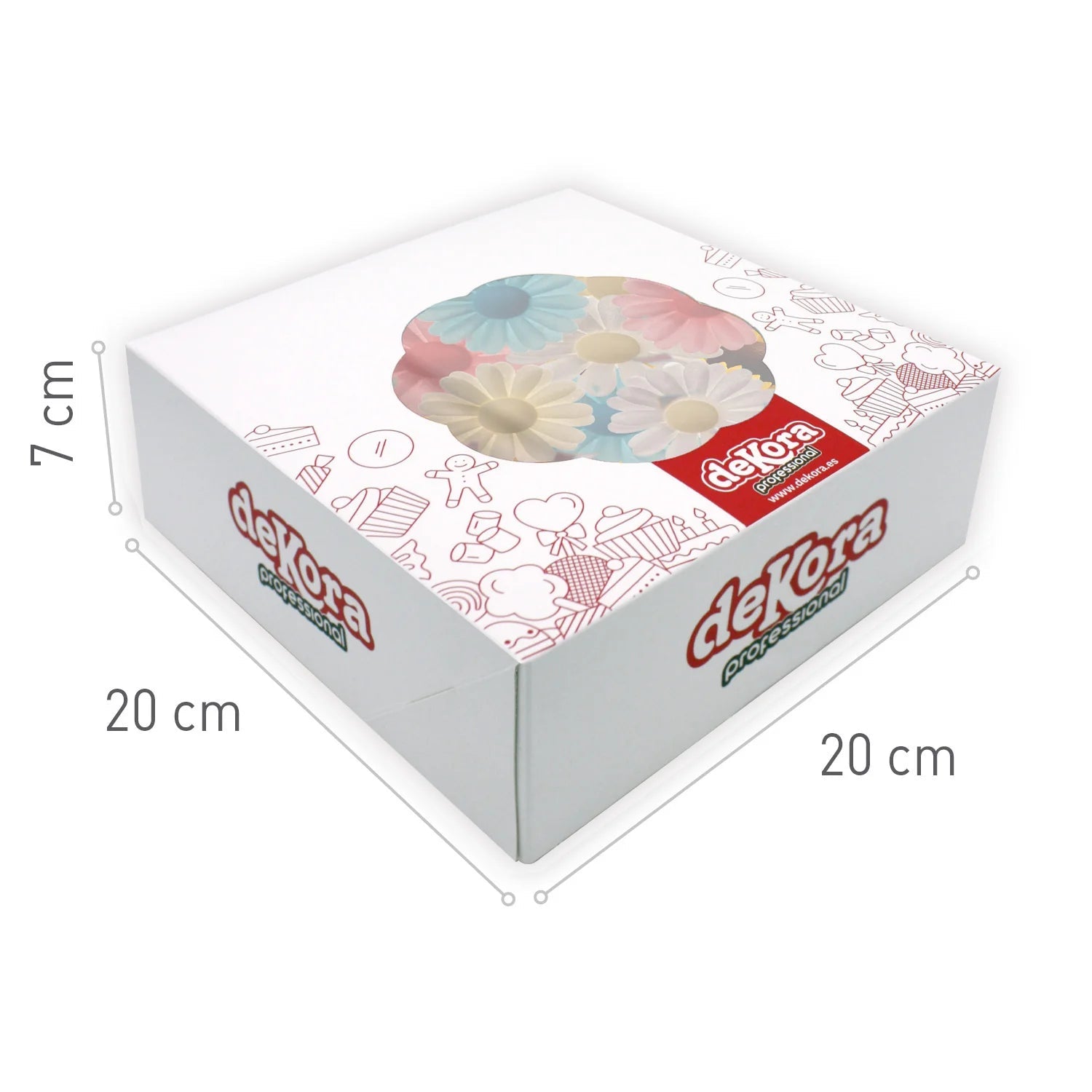 Margherite in cialda colori assortiti d.4,5cm 150pz| DEKORA Dekora