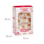 Fiore di loto decorativo in cialda bianco 15pz| DEKORA Dekora
