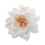 Fiore di loto decorativo in cialda bianco 15pz| DEKORA Dekora