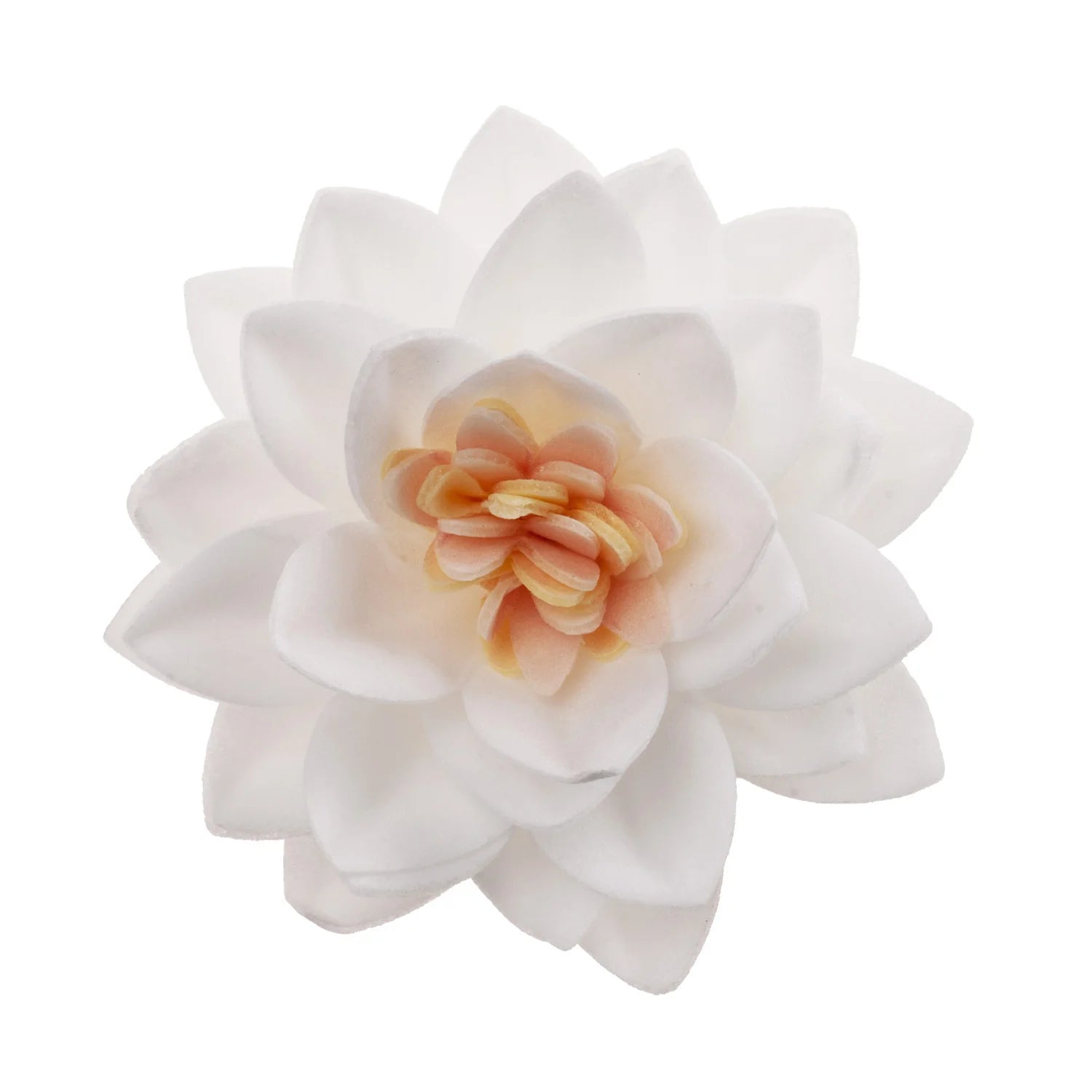 Fiore di loto decorativo in cialda bianco 15pz| DEKORA Dekora