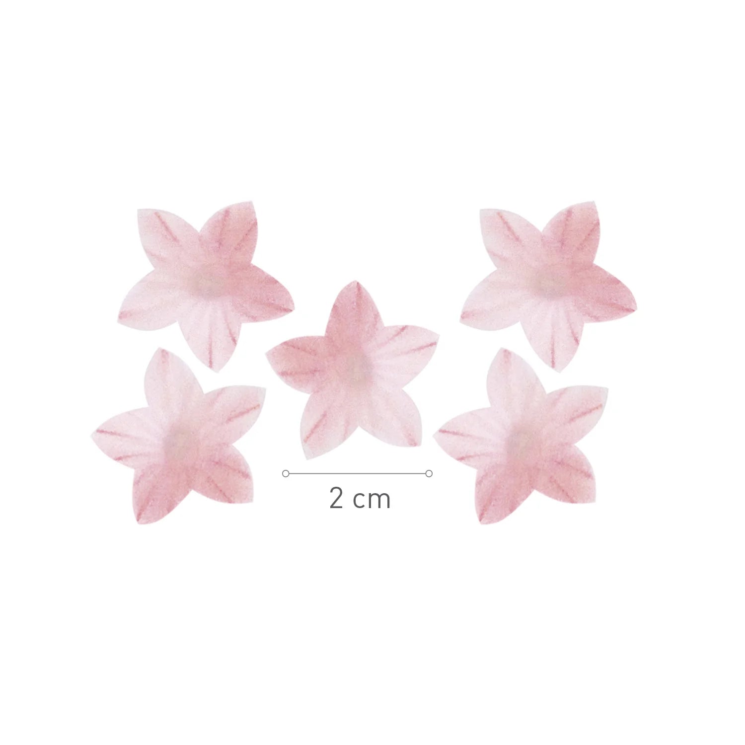 Fiori mini fiori di cialda rosa d.2cm 1x400pz Dekora