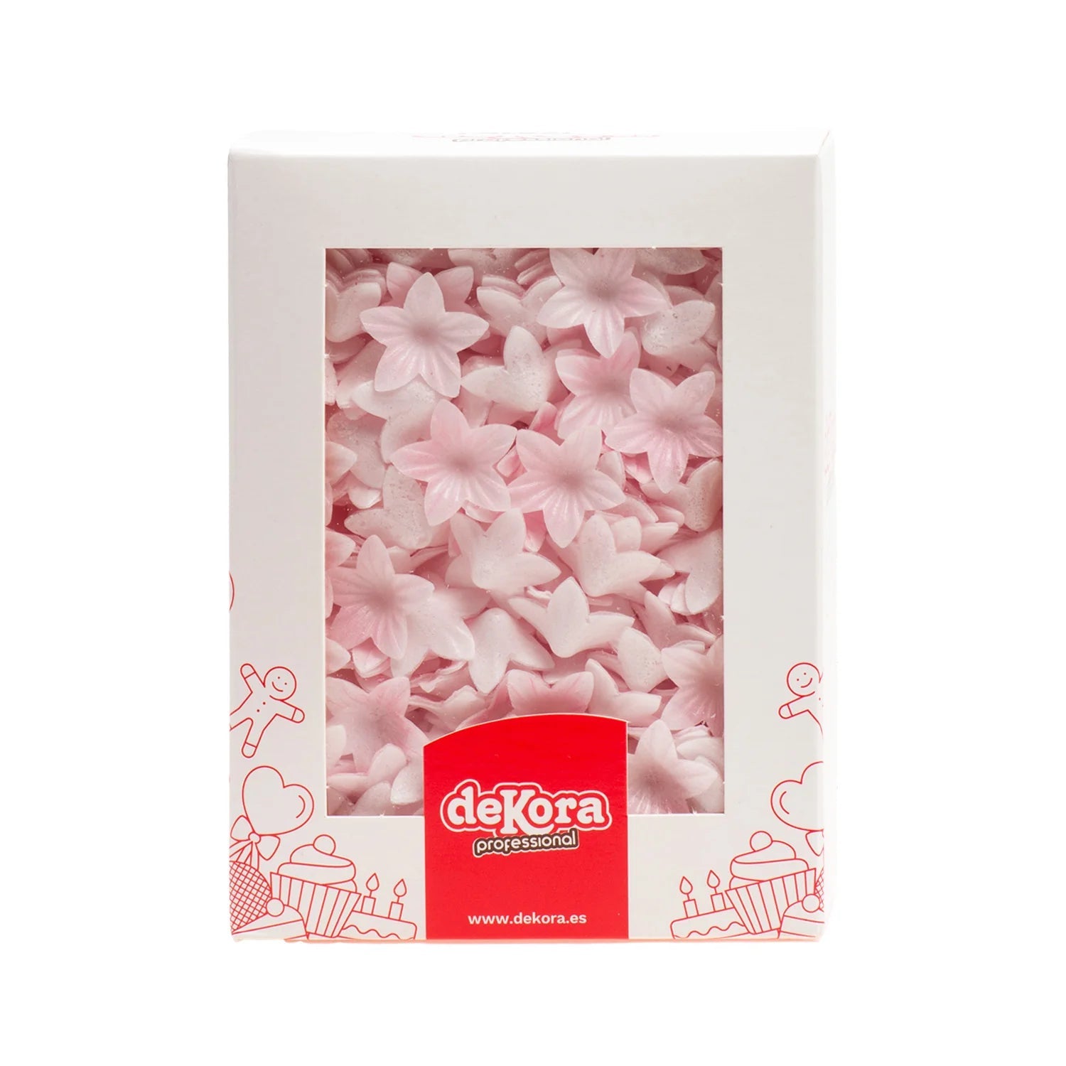 Fiori mini fiori di cialda rosa d.2cm 1x400pz Dekora