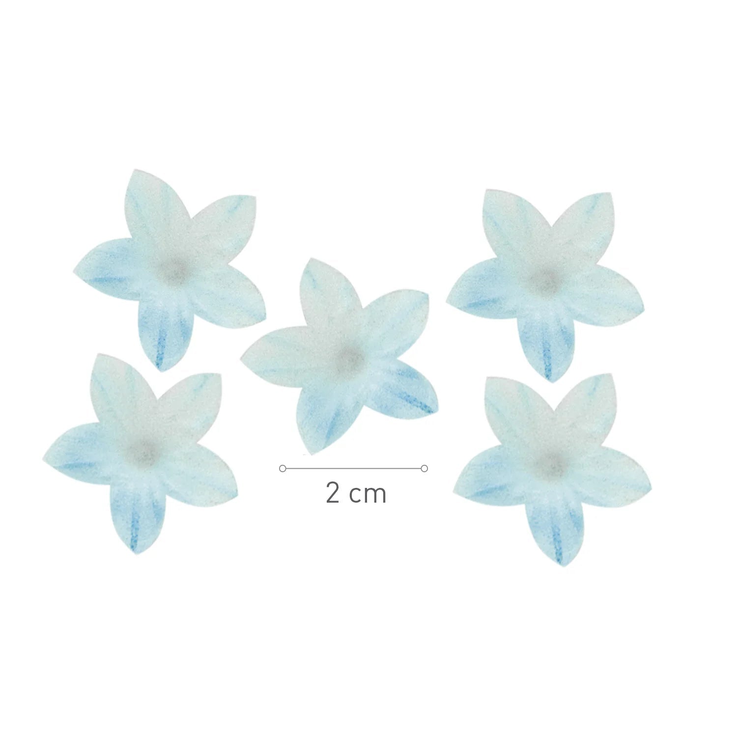 Fiore mini decorativo di cialda blu 400pz| DEKORA Dekora
