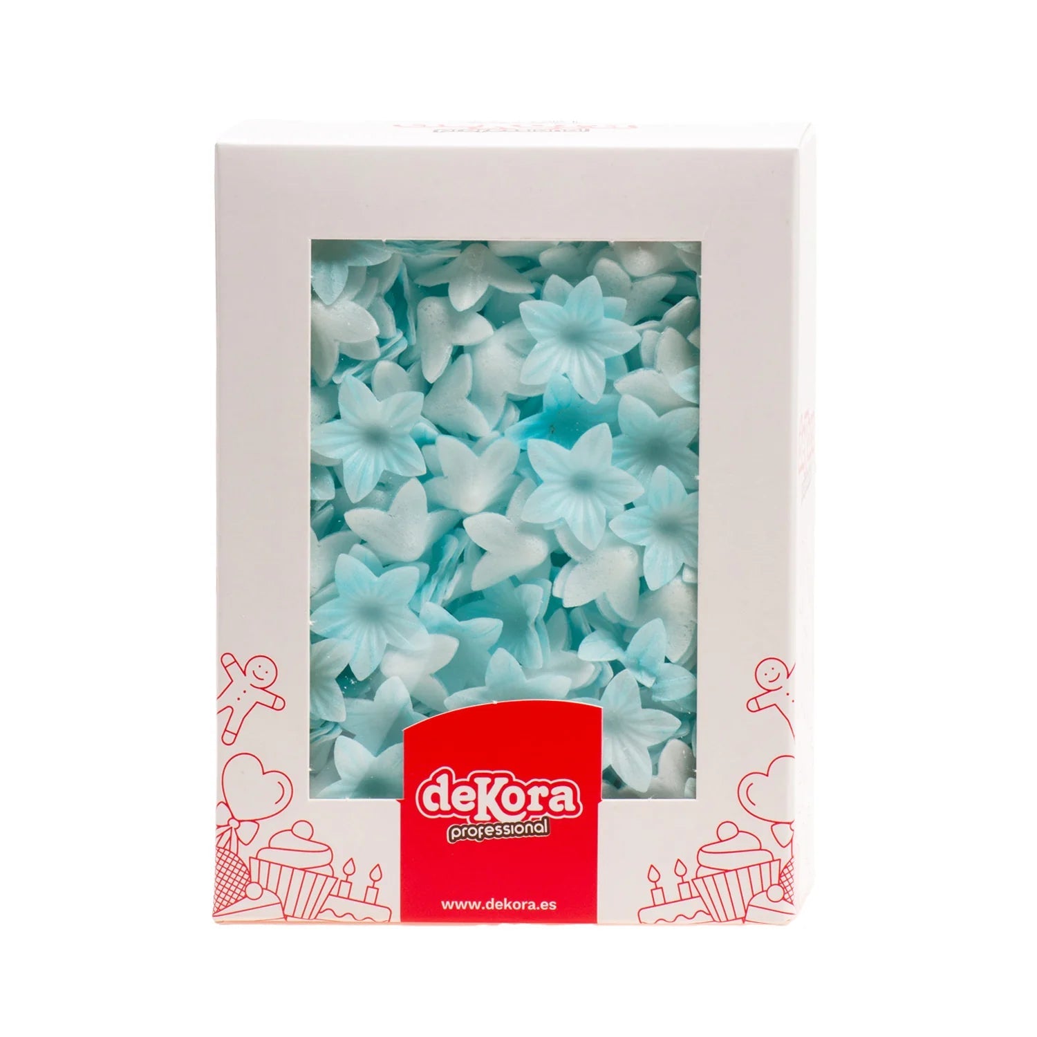 Fiore mini decorativo di cialda blu 400pz| DEKORA Dekora