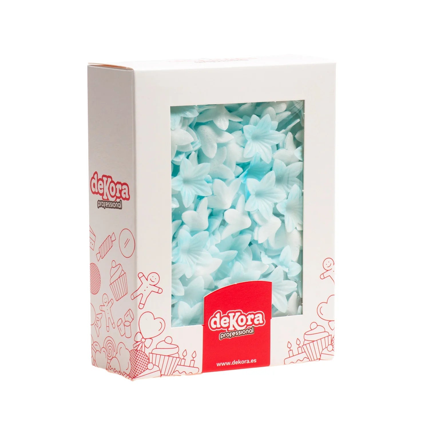 Fiore mini decorativo di cialda blu 400pz| DEKORA Dekora