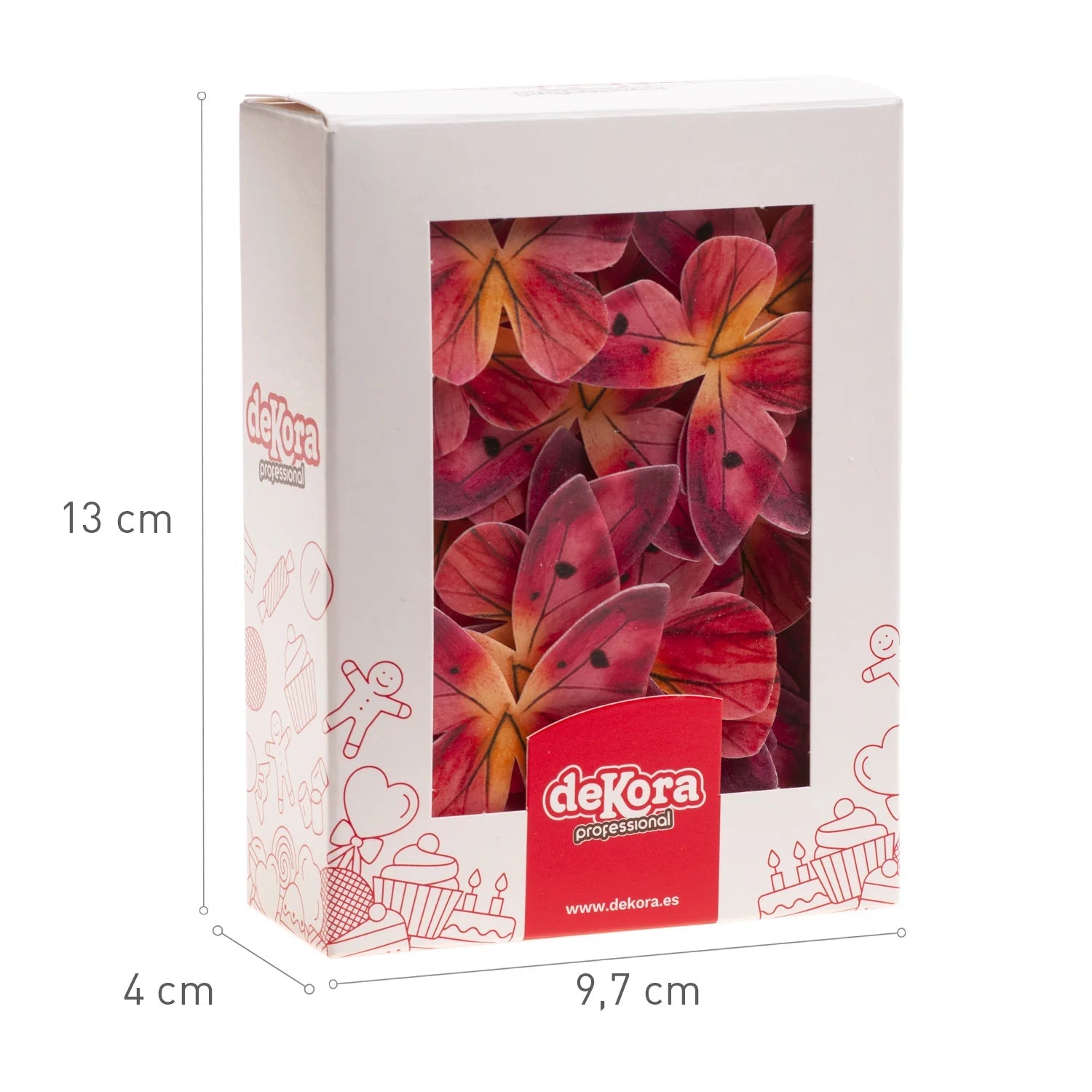 Farfalle decorative in cialda toni rosa 79pz| DEKORA Dekora