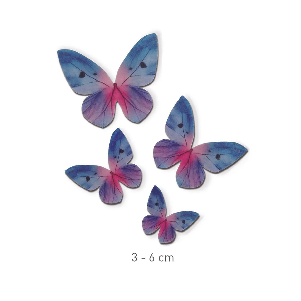 Farfalle cialda toni blu 79pz| DEKORA Dekora