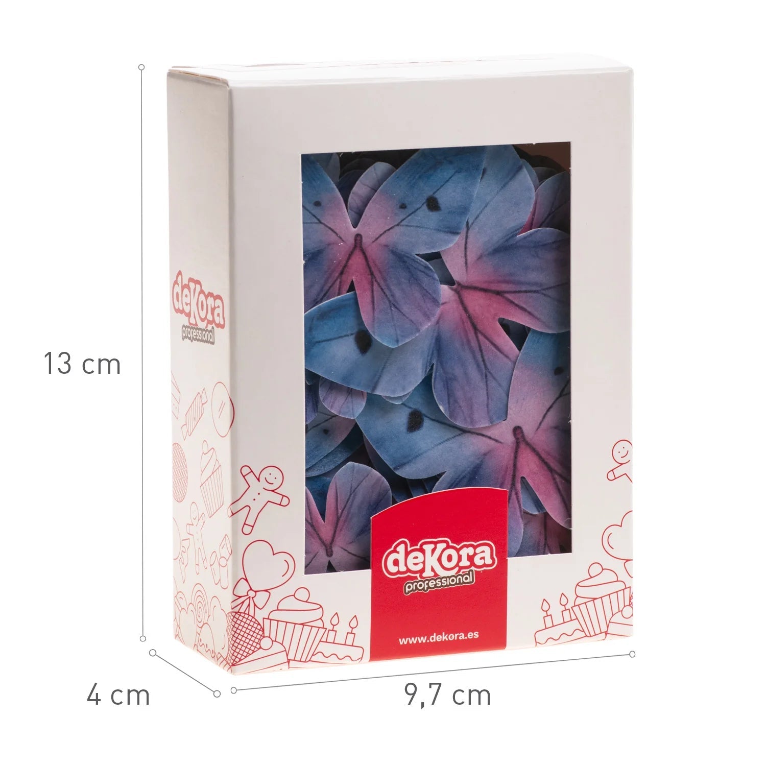 Farfalle cialda toni blu 79pz| DEKORA Dekora