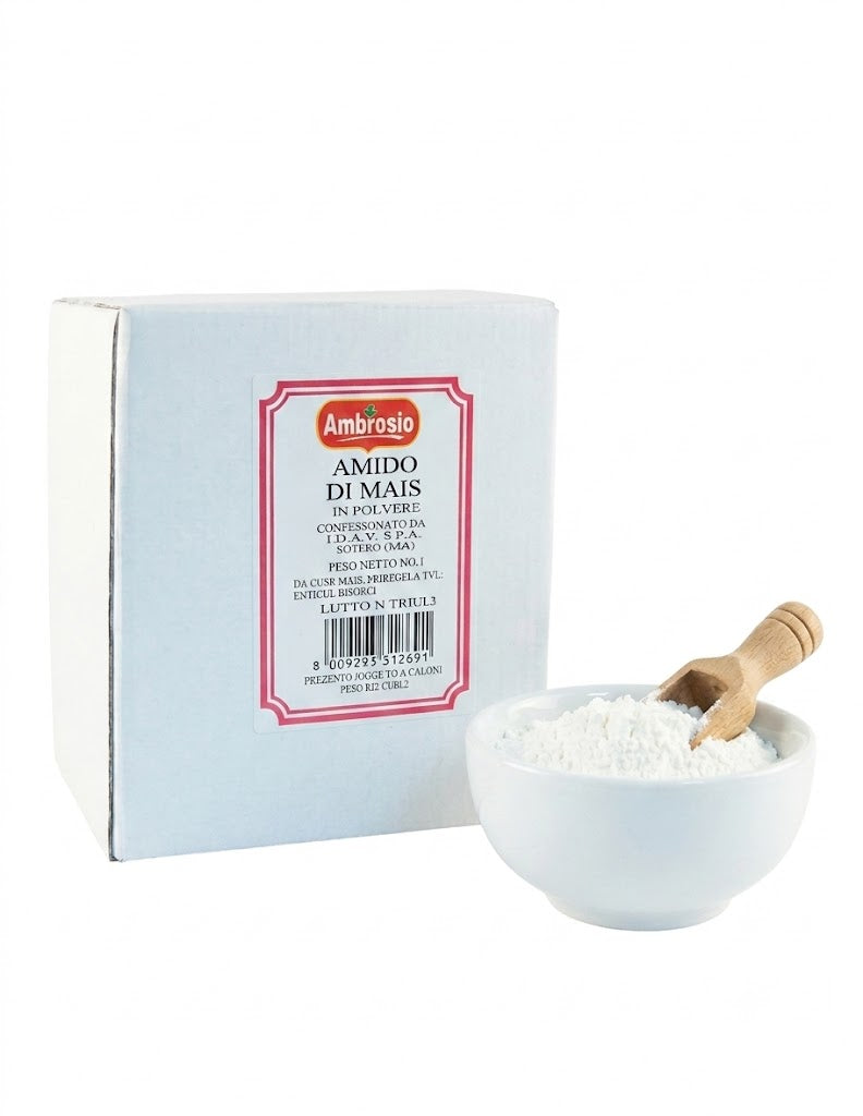 Amido di mais in polvere 1 Kg| AMBROSIO Ambrosio