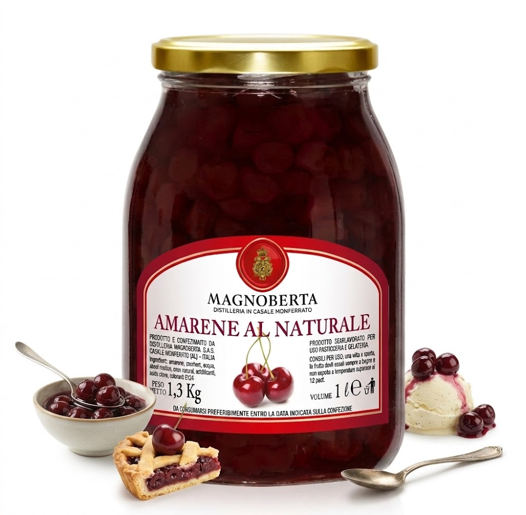Amarene al naturale 1.3Kg | MAGNOBERTA Magnoberta