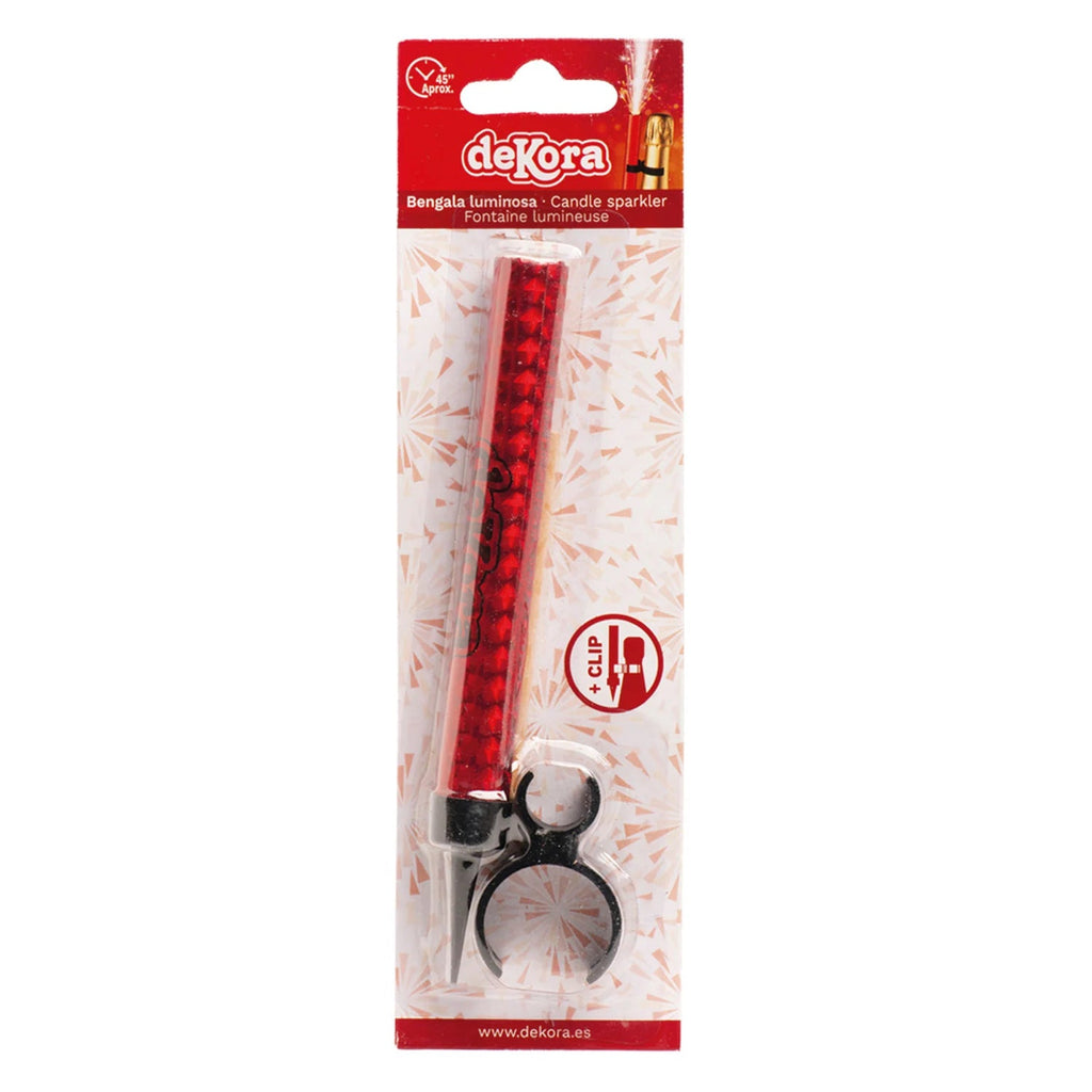Fontana con la clip rosse 15cm 1x12pz Dekora