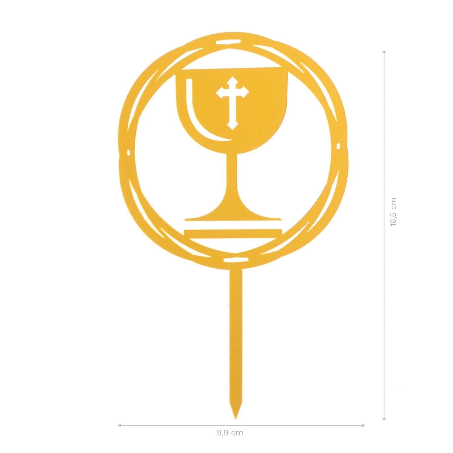 Cake topper calice comunione 6pz| DEKORA Dekora