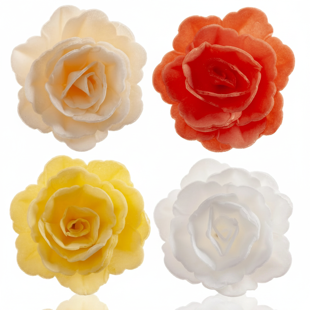 Fiore in cialda autunno colori assort. 15pz | DEKORA Dekora