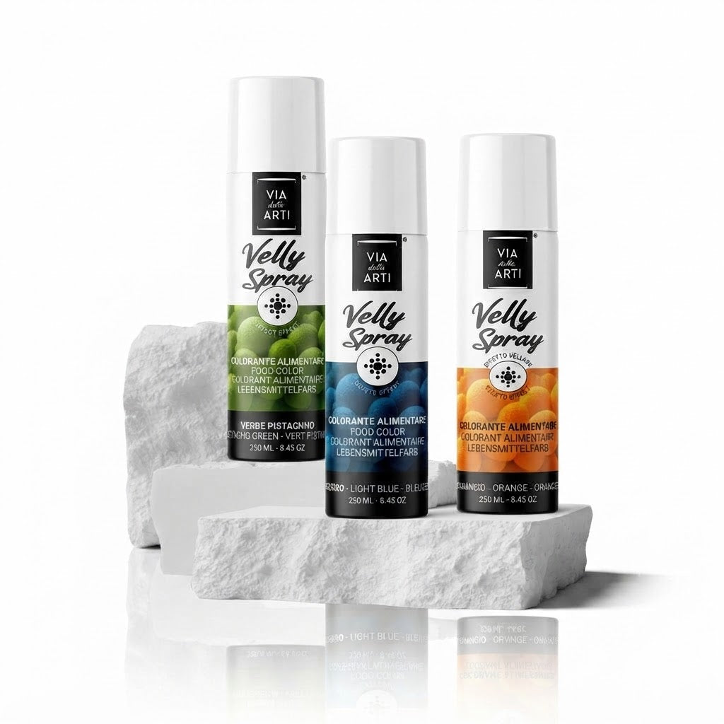 Colorante Alimentare Spray effetto velluto 250ml | VIA DELLE ARTI Via delle Arti