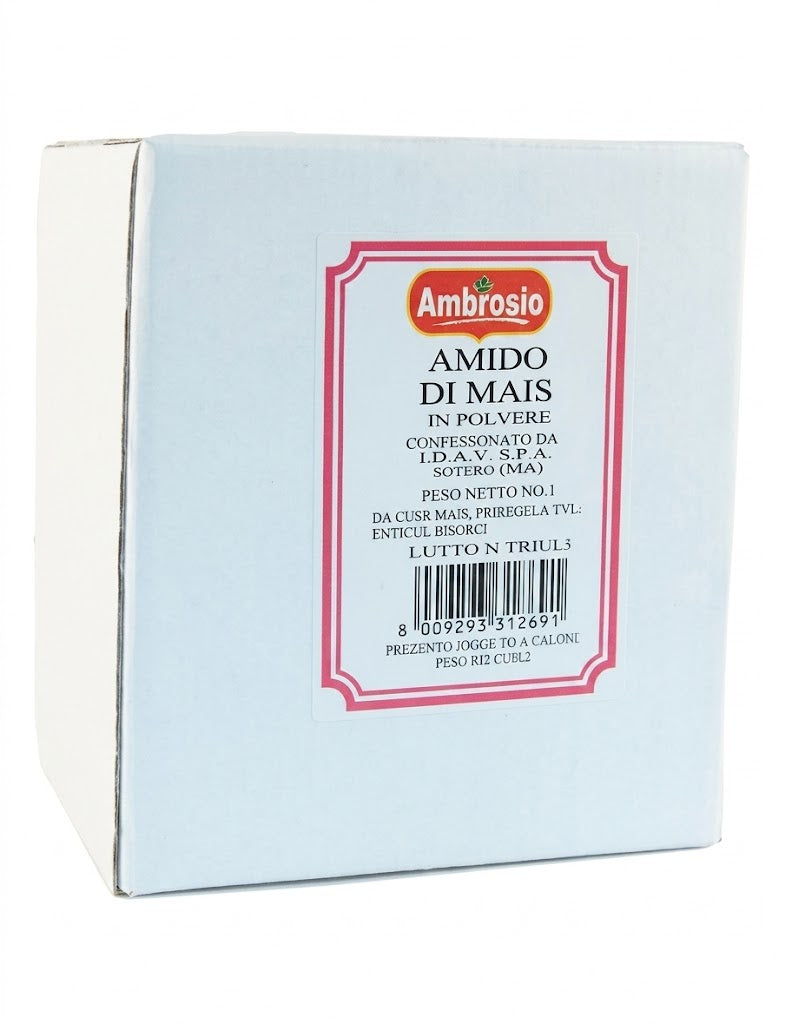 Amido di mais in polvere 1 Kg| AMBROSIO Ambrosio