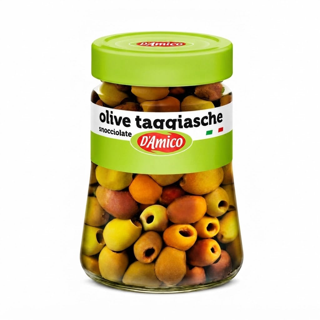 Olive taggiasche snocciolate in olio 900gr | D'AMICO D'Amico