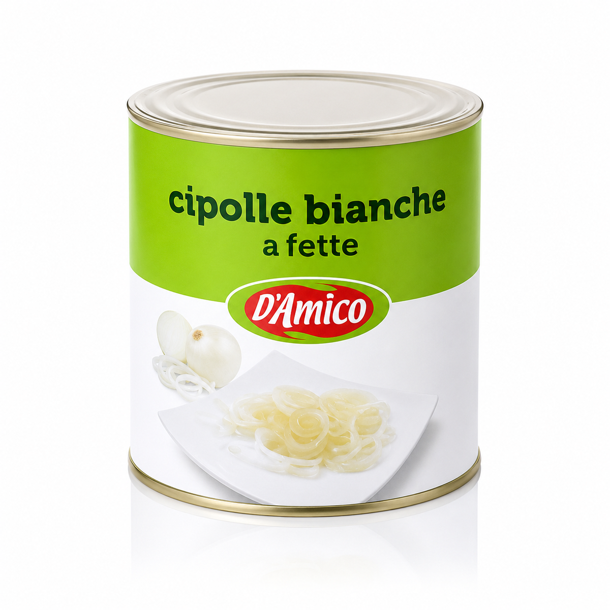 Cipolle bianche affettate nat. 2500gr| DEGA Dega