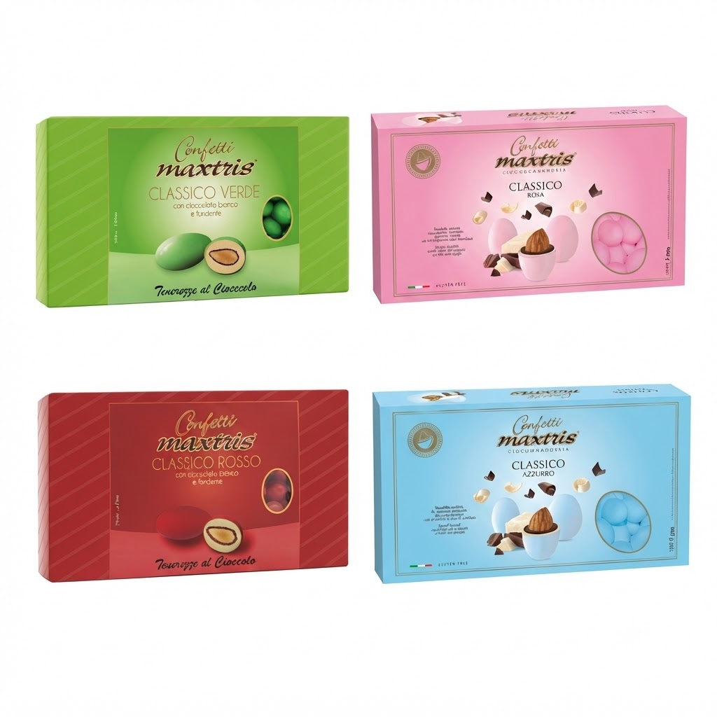 Confetti Ciocomandorla Classici Colorati 1Kg| MAXTRIS Maxtris