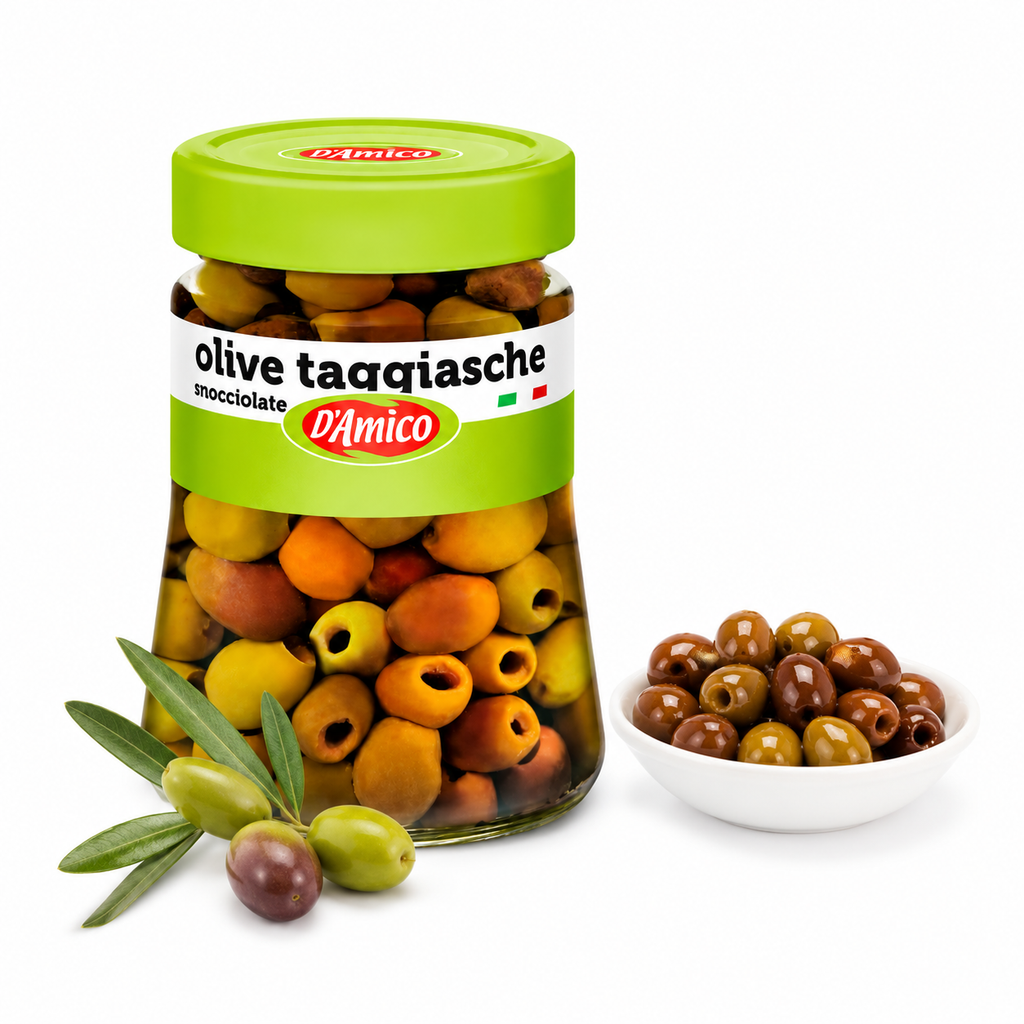 Olive taggiasche snocciolate in olio 900gr | D'AMICO D'Amico