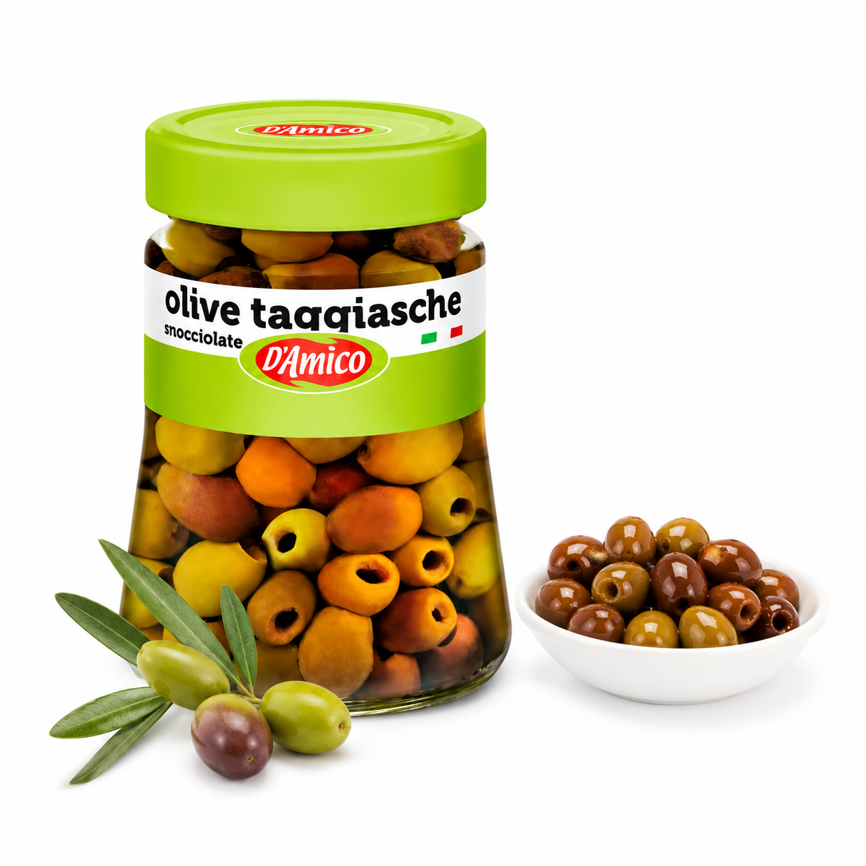 Olive taggiasche snocciolate in olio 900gr | D'AMICO D'Amico