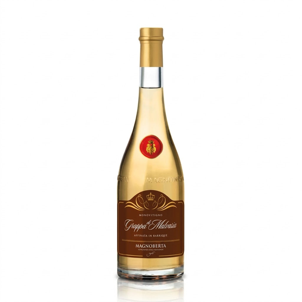 Grappa di malvasia 70cl barrique| MAGNOBERTA Magnoberta