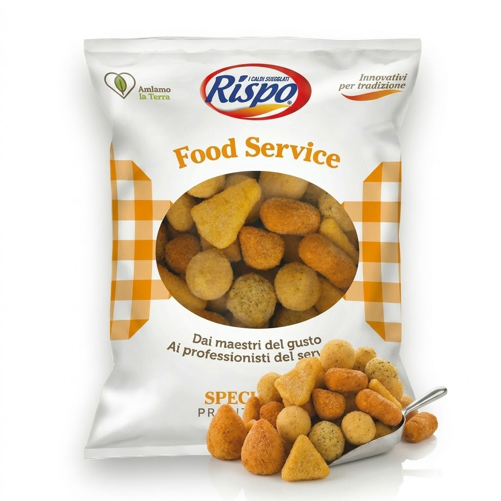 Misto Napoli Assortimento Fritti Napoletani Mignon surgelati 25gr 2.5kg | RISPO Rispo