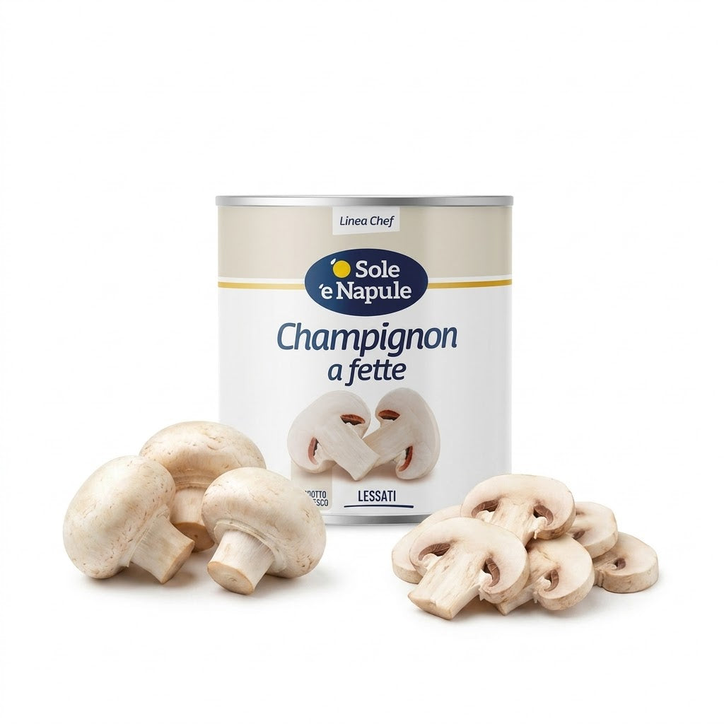 Funghi champignon a fette 2.5kg| 'O SOLE 'E NAPULE 'O Sole 'e Napule