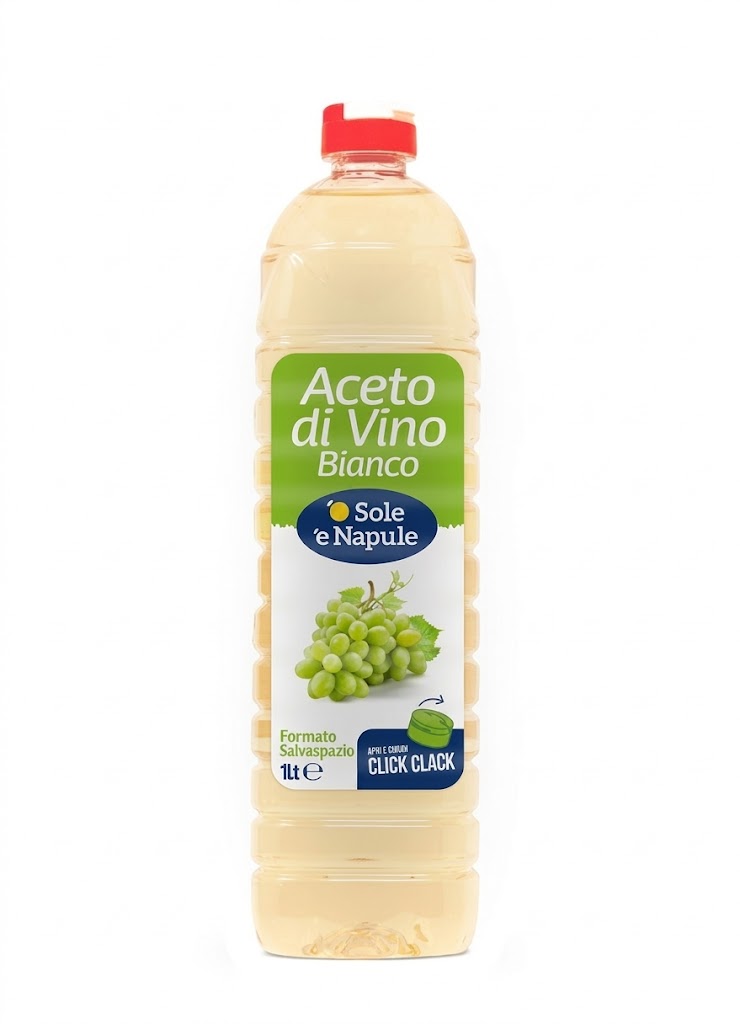 Aceto di vino bianco 1lt| 'O SOLE 'E NAPULE 'O Sole 'e Napule