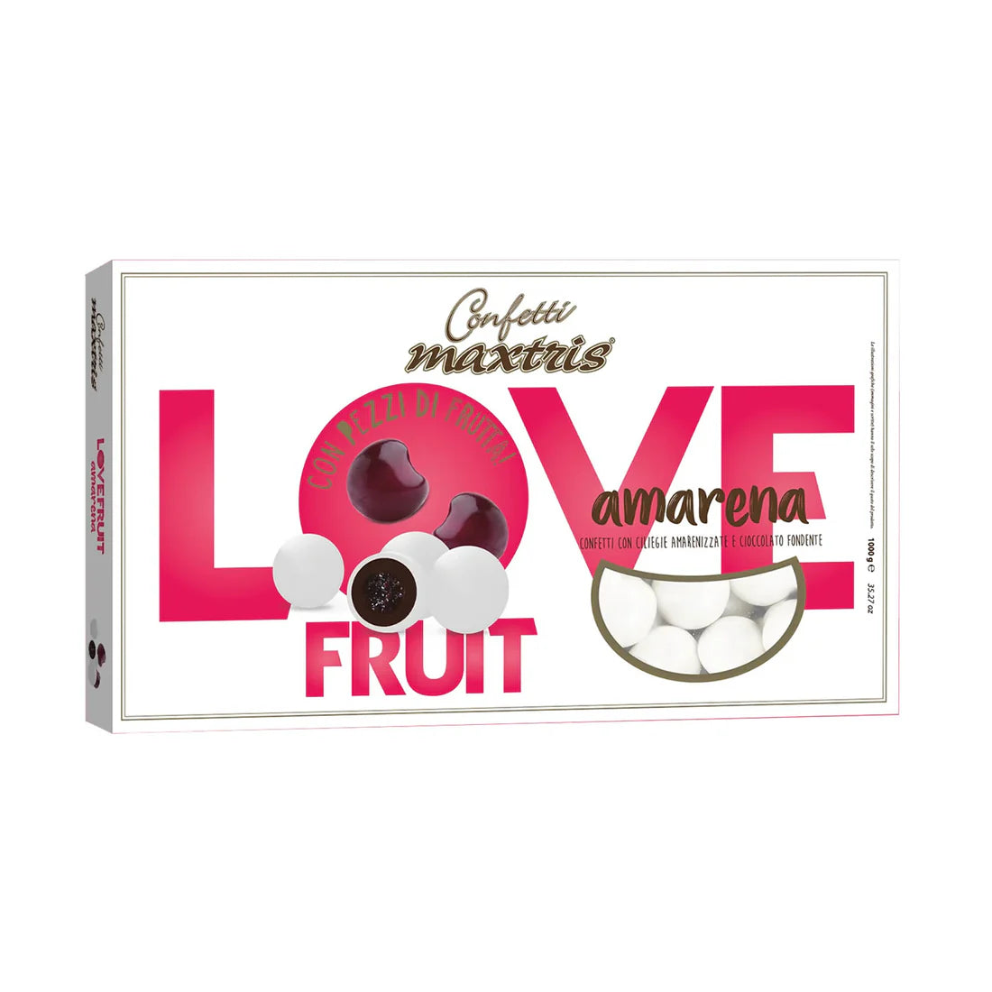 Confetti Love Fruit Amarena 1kg| MAXTRIS Maxtris