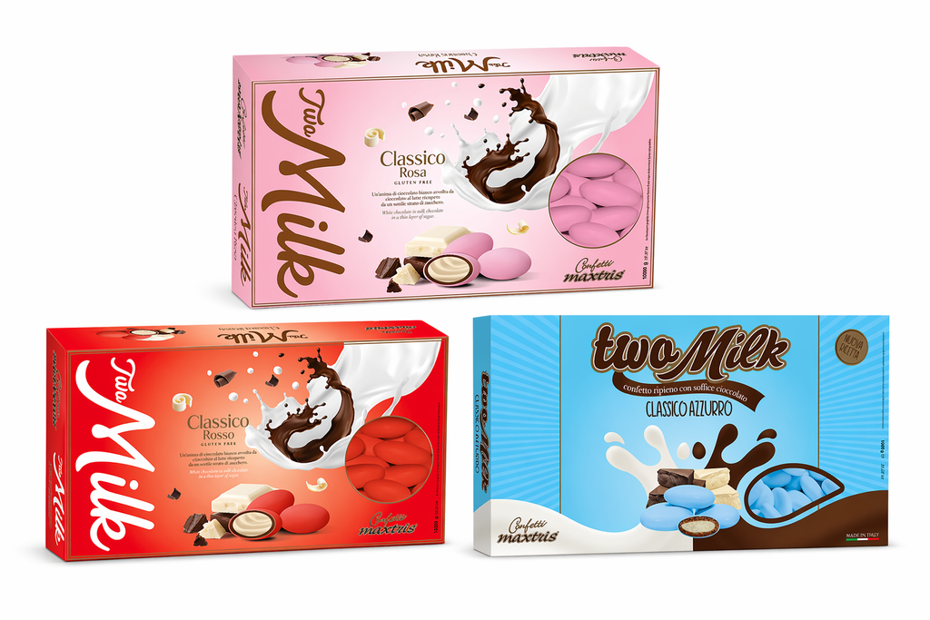 Confetti Maxtris Two Milk Colori vari 1Kg| MAXTRIS Maxtris