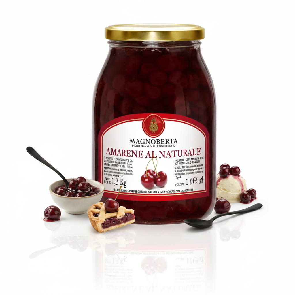 Amarene al naturale 1.3Kg | MAGNOBERTA Magnoberta