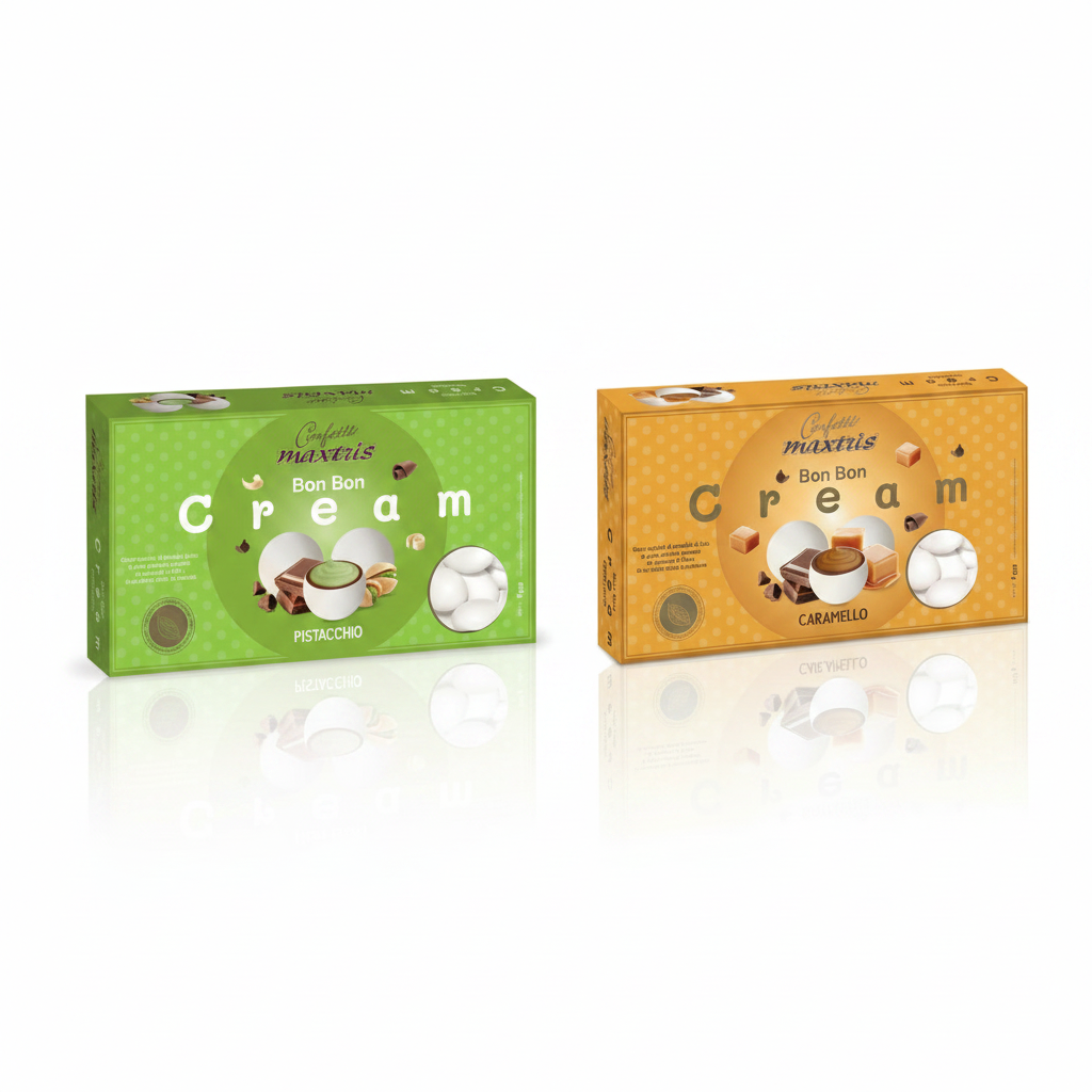 Confetti Bon Bon Cream Bianco Gusti vari 900gr| MAXTRIS Maxtris