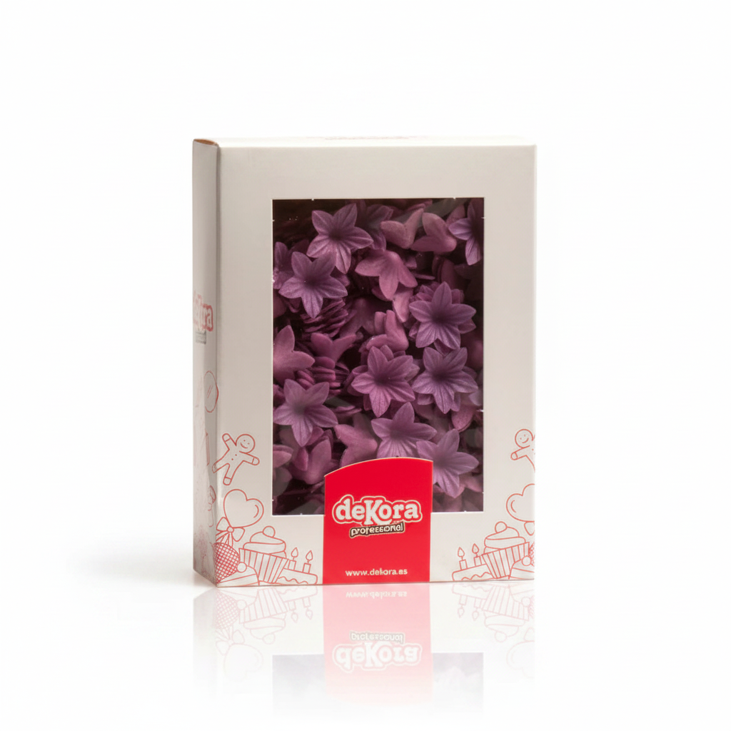 Fiore lillà decorativo in cialda viola 400pz| DEKORA Dekora