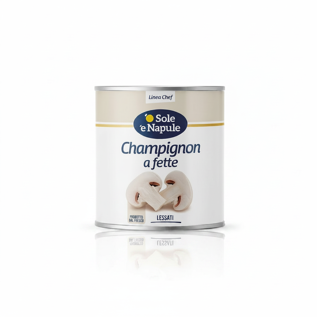 Funghi champignon a fette 2.5kg| 'O SOLE 'E NAPULE 'O Sole 'e Napule