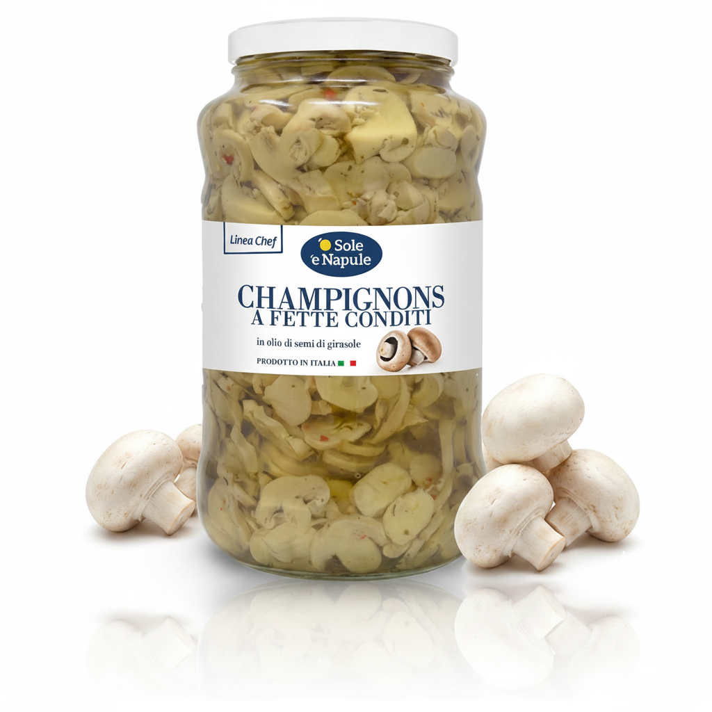 Funghi champignon alla zingara 2.900kg | 'O SOLE 'E NAPULE 'O Sole 'e Napule