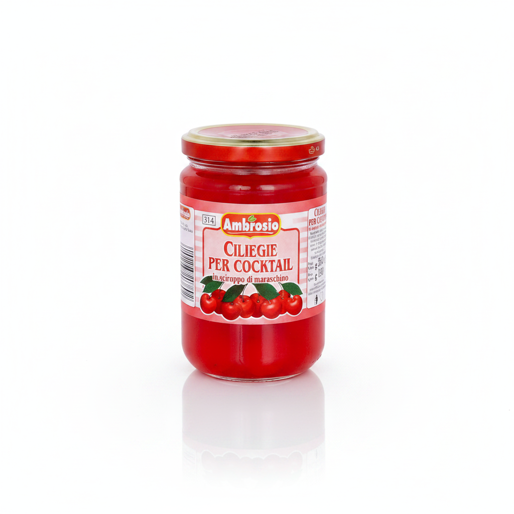 Ciliege per Cocktail con gambo 365gr | AMBROSIO Ambrosio