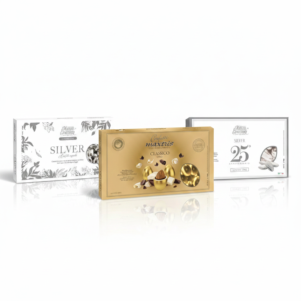 Confetti Oro e Argento 500gr | MAXTRIS Maxtris
