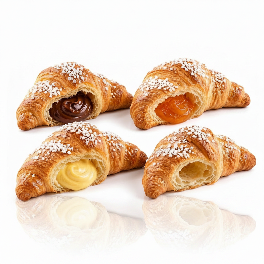 Croissant zuccherato congelato 80-90grx 40pz | PAC GEL Pac Gel