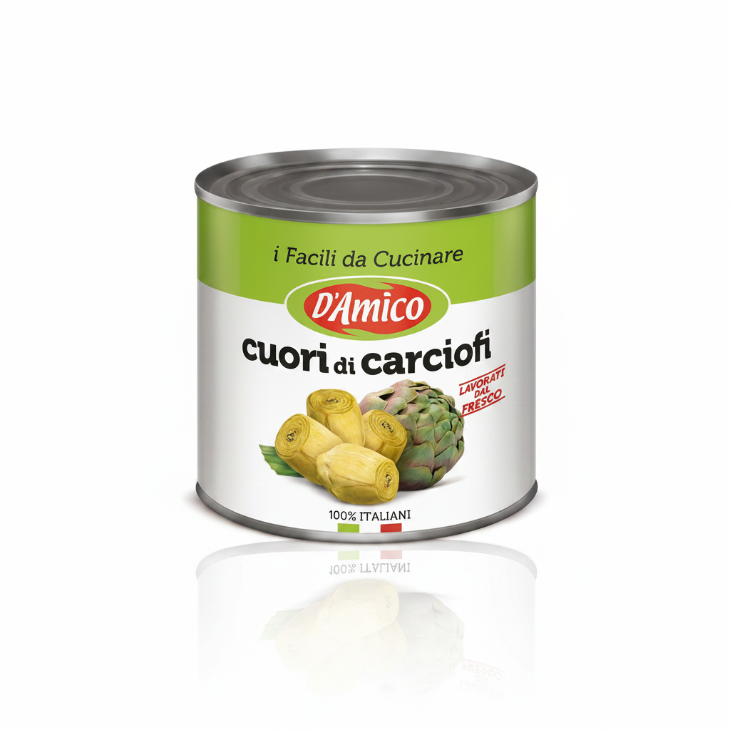 Cuori di Carciofo al naturale 2550gr | D'AMICO D'Amico
