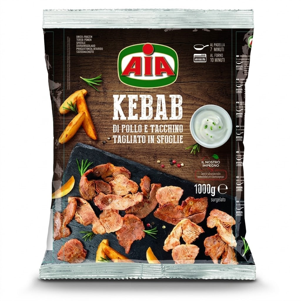 Kebab tacchino e pollo 1kg | AIA Aia