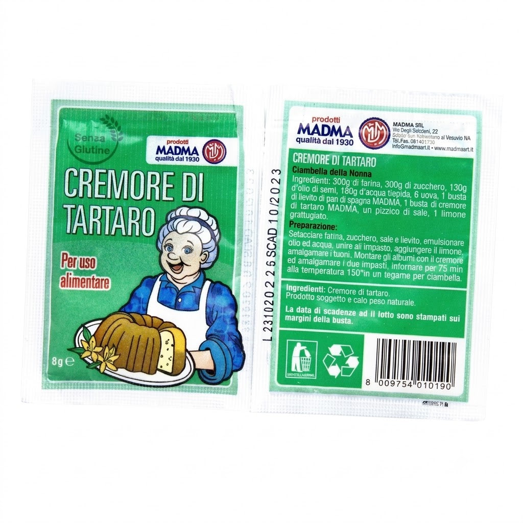 Cremore di tartaro 8grx5pz| MADMA Madma