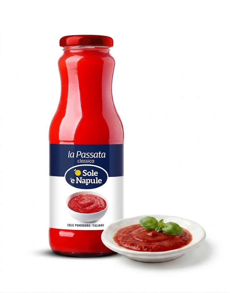 Passata in vetro classica 680gr | 'O SOLE 'E NAPULE 'O Sole 'e Napule
