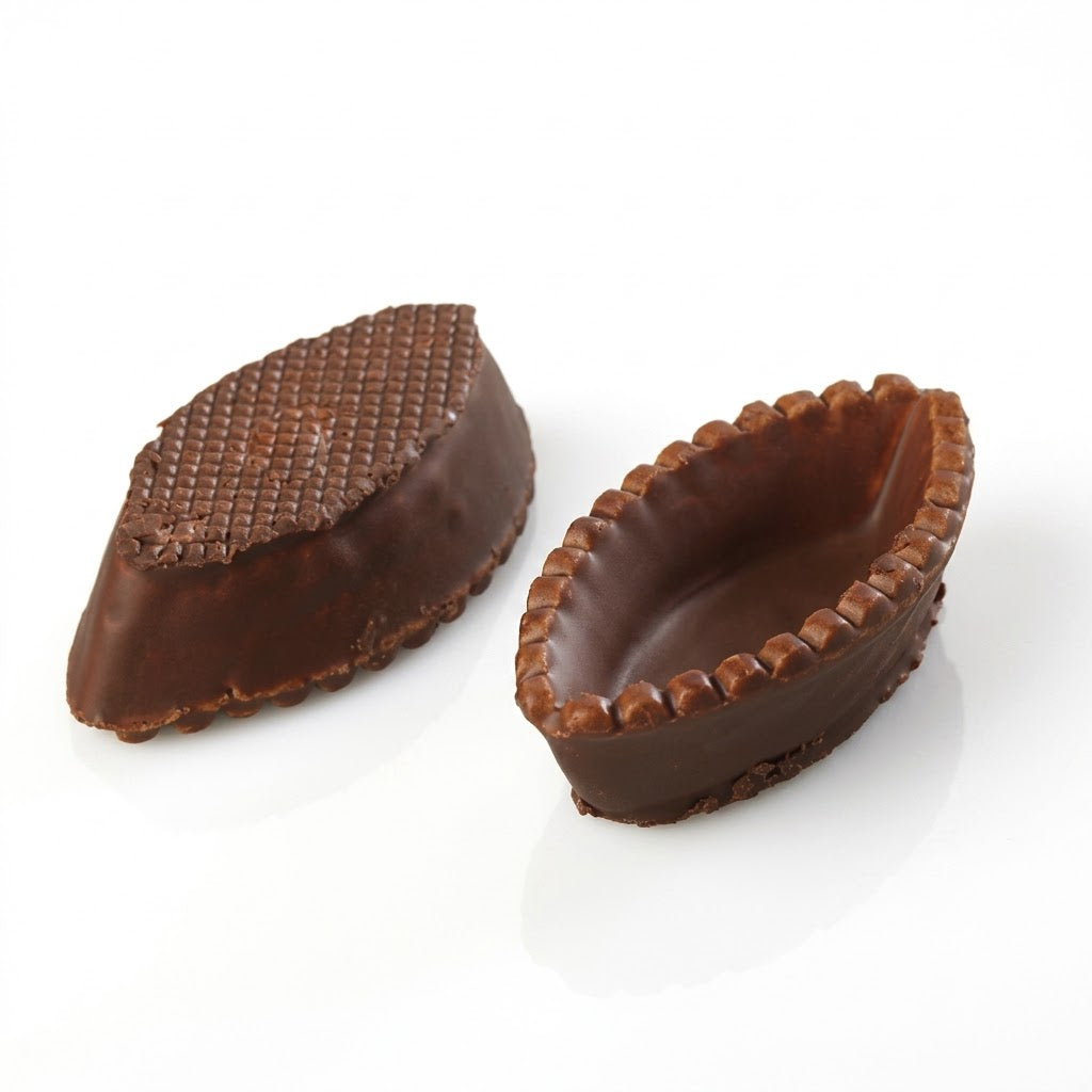 Barchette mignon glassate al cioccolato 200pz| TEDESCO Tedesco