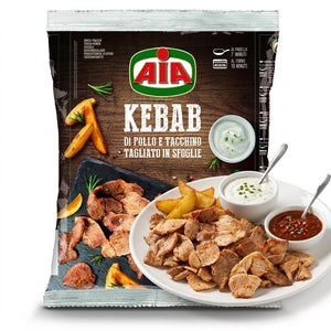 Kebab di tacchino e pollo surgelati 1kg | AIA