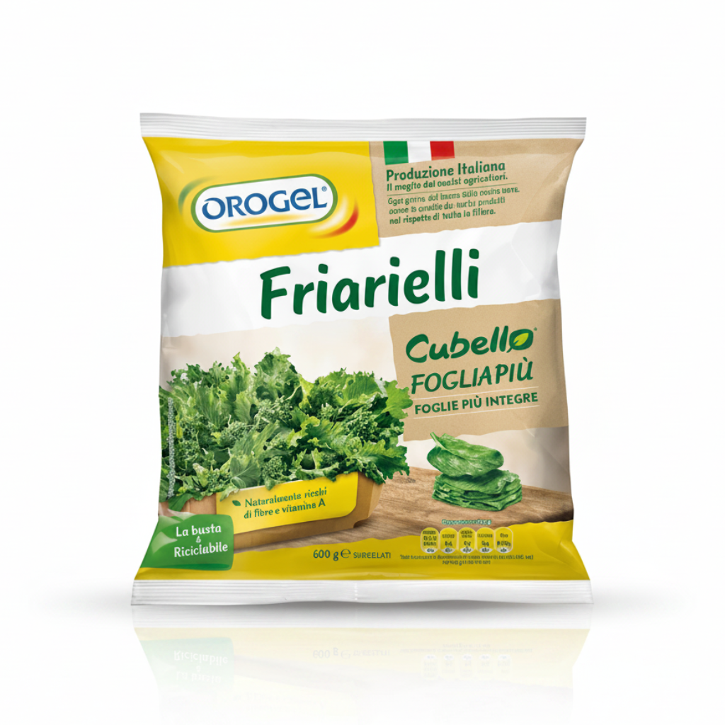 Friarielli in cubetti surgelati 1kg | OROGEL Orogel