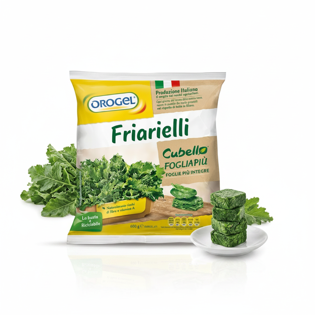 Friarielli in cubetti surgelati 1kg | OROGEL Orogel