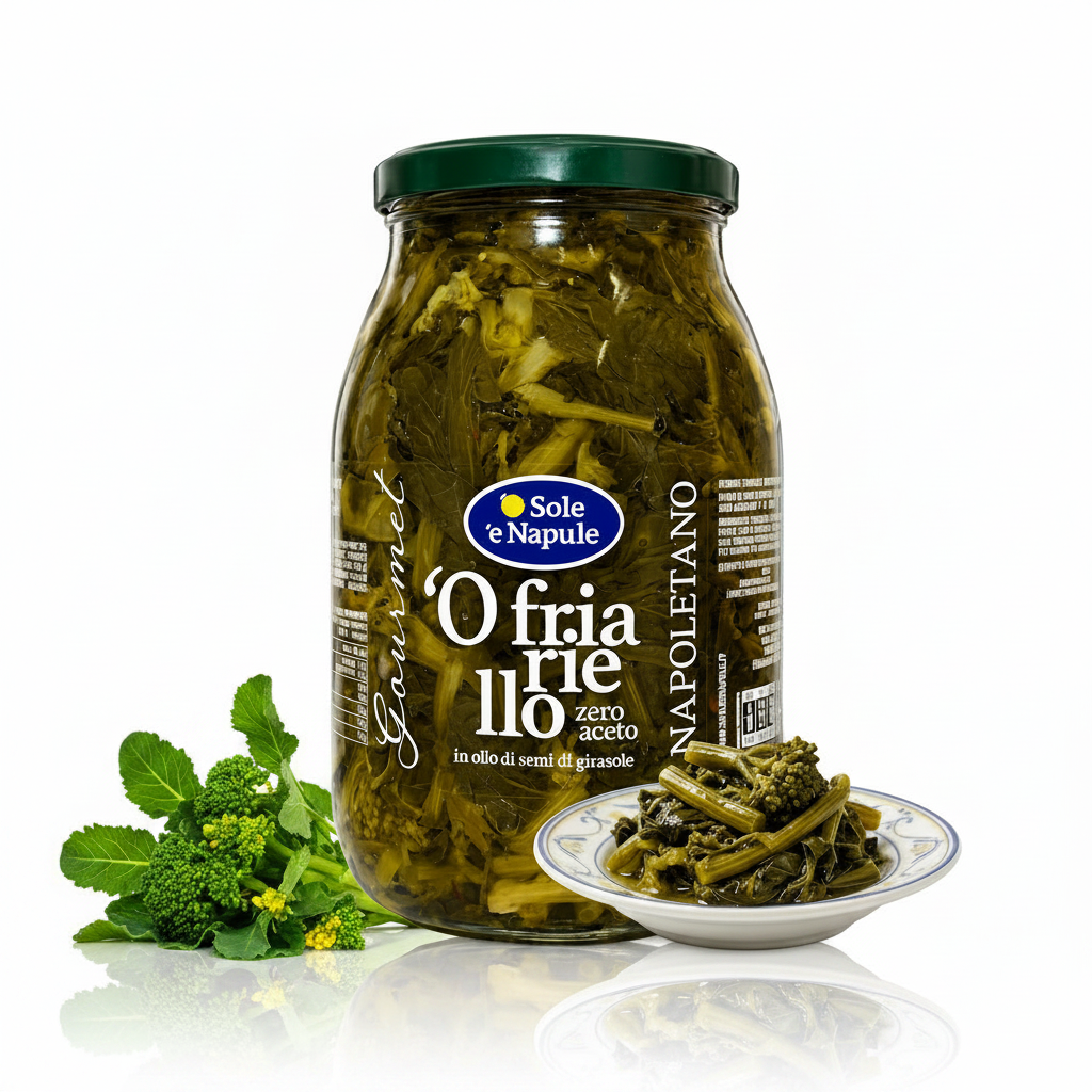 Friarielli napoletani in vetro 960gr | 'O SOLE 'E NAPULE 'O Sole 'e Napule
